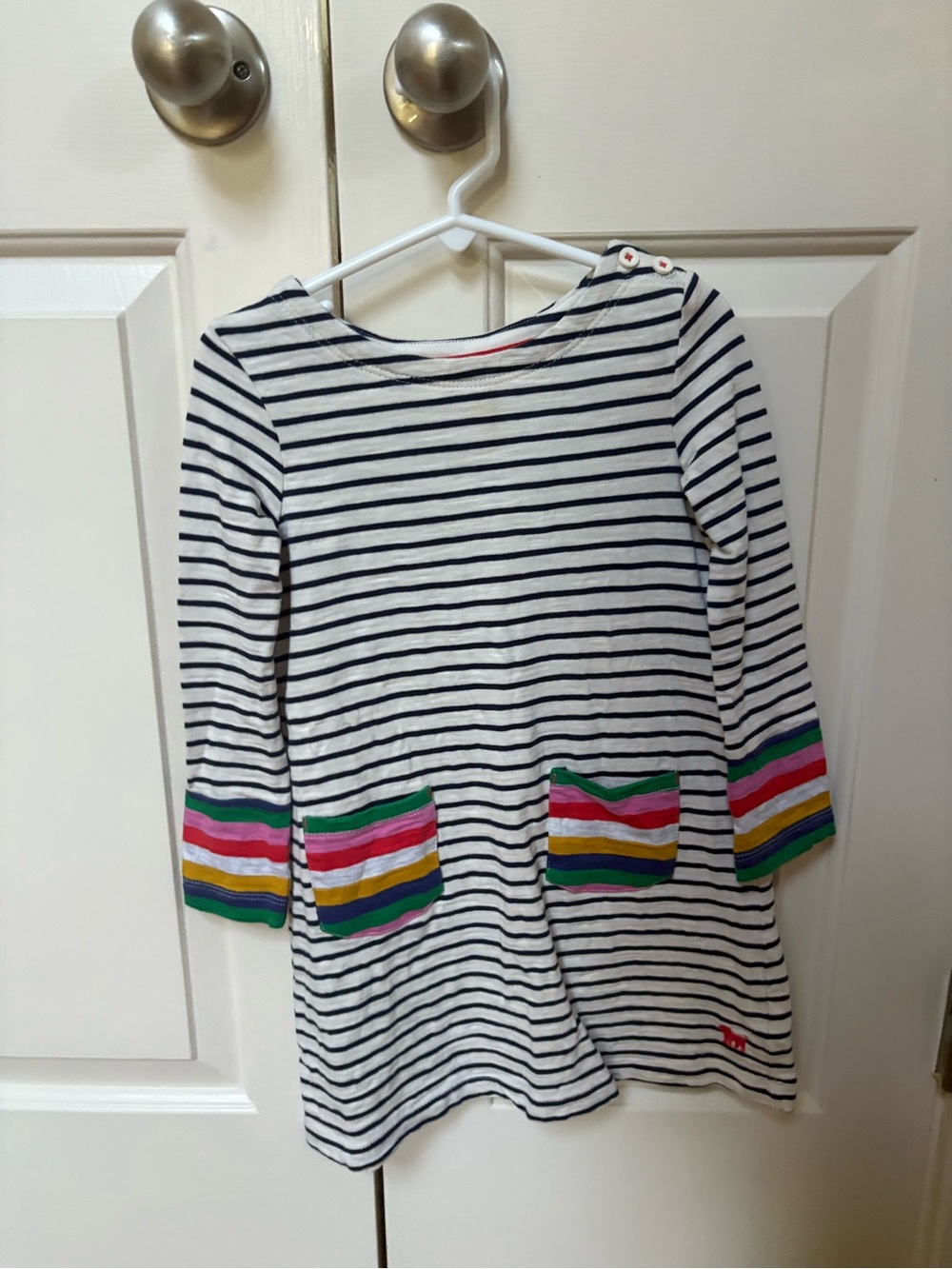 Mini Boden Striped Romper with Colorful Matching Leggings
